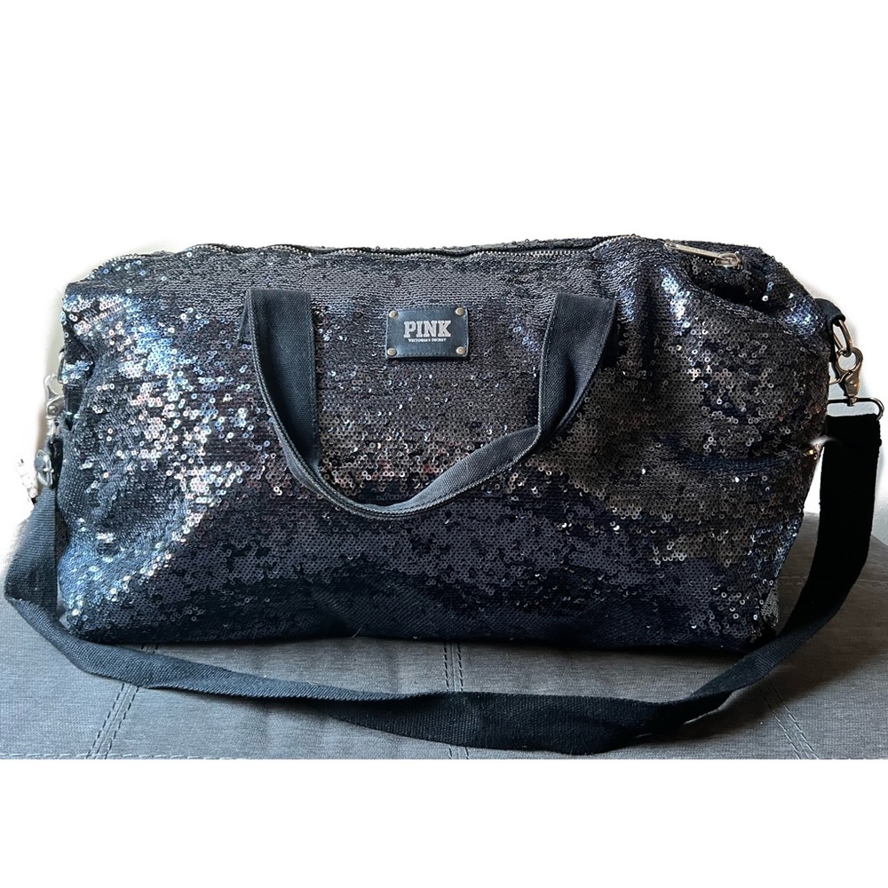 Victoria’s Secret PINK VS Sequin Bling Duffle Overnight Bag Tote 2012